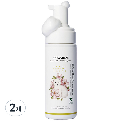 오가본 씨앗품은 말끔 패밀리/아기 클렌징폼 150ml (코스모스), 2개, 150ml