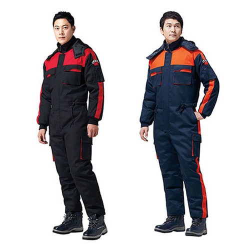 경신 겨울 솜 스즈끼 정비복 단체복 K26 검정+빨강, K26 2XL