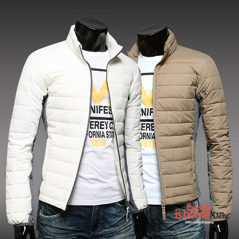 메이드 초경량 배색 패딩 JK9302
