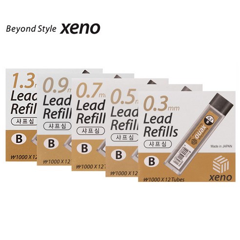 제노/샤프심 B/1타 12입, OPTION 5.제노/샤프심  0.3mm/B, 0.3mm