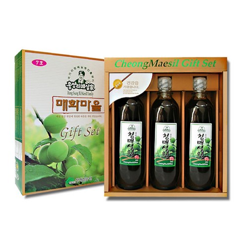 [홍쌍리청매실] 선물세트7호(600ml*3병), 1.8L, 상세 설명 참조