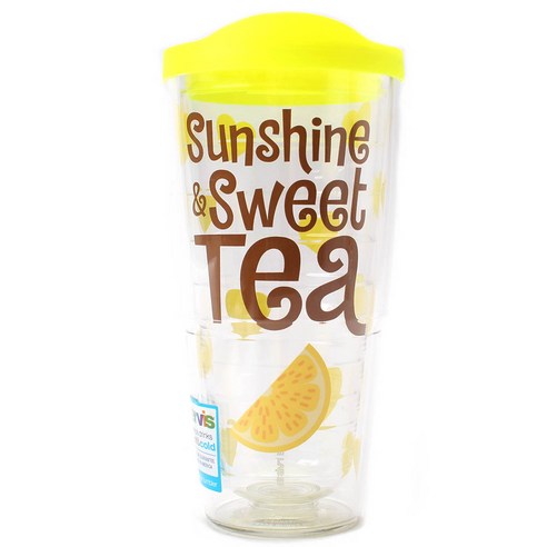 터비스 킵 드링크 핫 & 콜드 텀블러, Sunshine Sweet Tea, 710ml