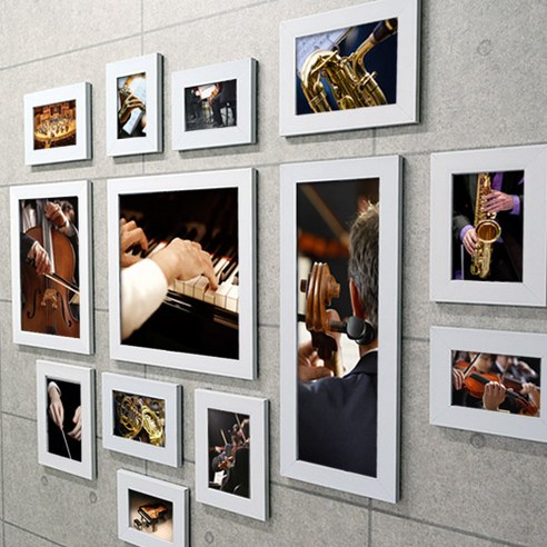 아트박스/꾸밈 cy732-오케스트라의음악_액자세트, 블랙/흑백