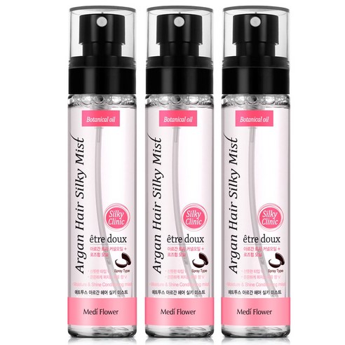 메디플라워 에트투스 아르간 헤어 실키 미스트, 3개, 100ml