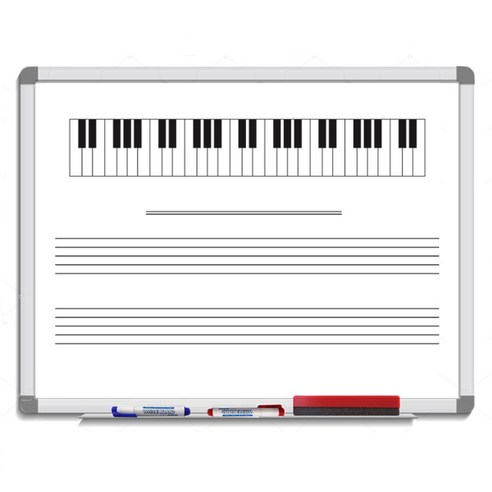 [금강칠판] 오선 건반오선 칠판, 오선건반