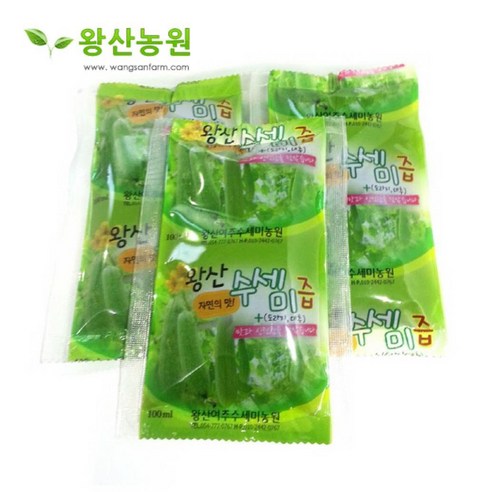 [왕산농원] 왕산수세미즙(친환경직접재배) 건강즙, 100ml, 50포