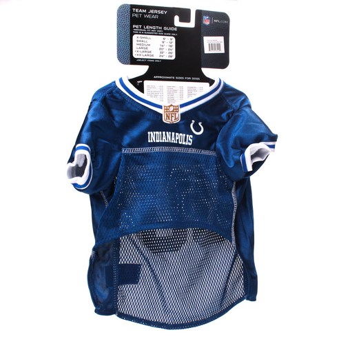 펫츠퍼스트 NFL 팀 저지 펫 웨어 애견 티셔츠, Colts