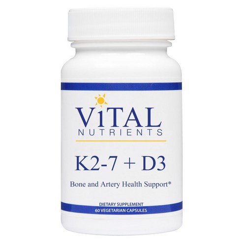 바이탈뉴트리언츠 K2-7 + D3 본 베지테리안 캡슐, 60개입, 1개, 60정