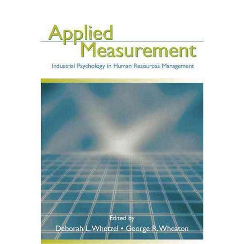 Applied Measurement: Industrial Psychology in Human Resources Management, Psychology Pr