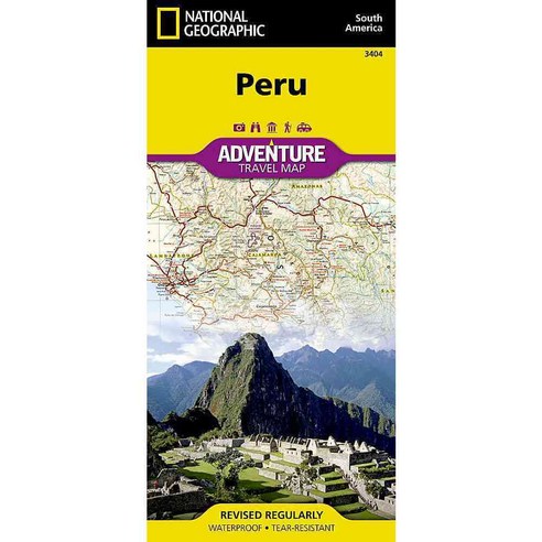 National Geographic Adventure Map Peru, Natl Geographic Society Maps