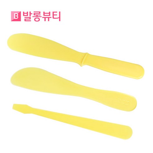 발롱뷰티 스파출라 소 중 대 노랑 피부미용재료, 노랑 스파출라 중, 1개 - 기타소품 | 쿠팡