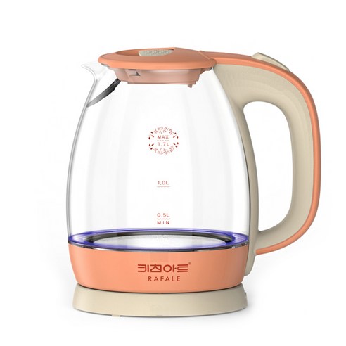 키친아트 라팔 블라썸 유리 전기주전자 1.7L, KAEK-C17