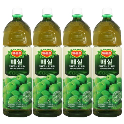 롯데칠성음료 델몬트 매실음료, 1.5L, 6개