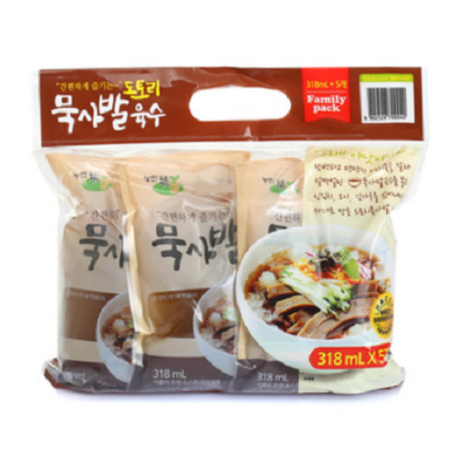 묵사발 냉육수 5봉, 30개, 318ml