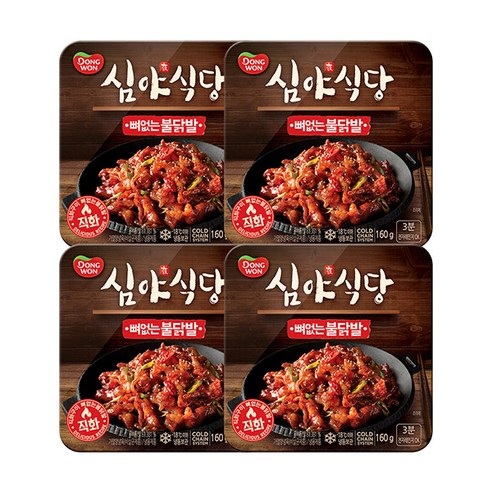 심야식당 뼈없는 불닭발 160G X 3, 480g, 1개