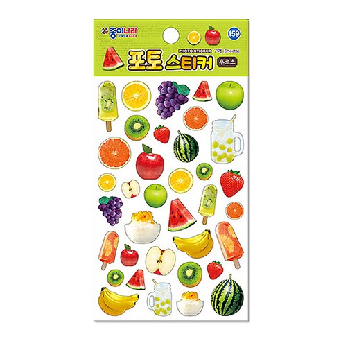 [종이나라] 포토 스티커 4종, $NCQ_159 후르츠