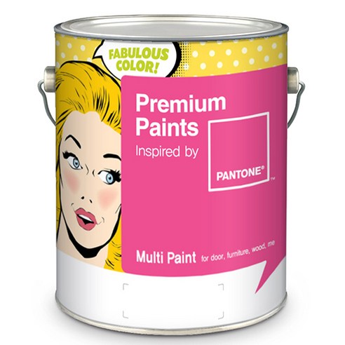 노루페인트 친환경 수성페인트 팬톤페인트 멀티 4L 에그쉘광 조색, Canary Yellow 12-0633, 1개