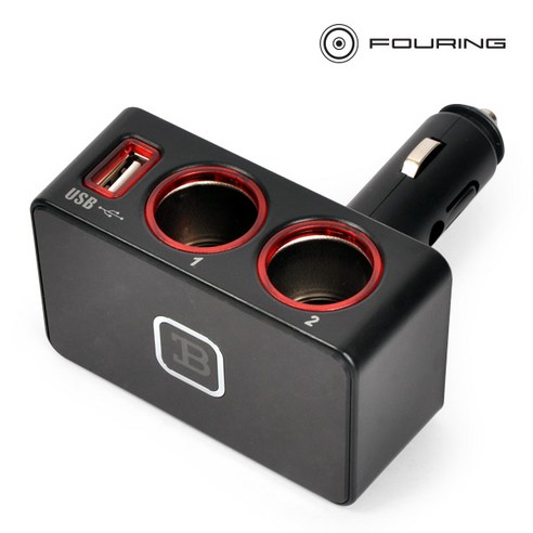 BL-G 접이식 USB 2구 차량용 멀티 소켓, BL-G 접이식 USB 2구소켓, 1개