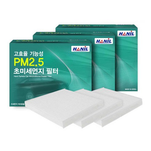 PM2.5 초미세먼지 필터 (3회 교체분), 현대 | pb174 싼타페 DM, 3개