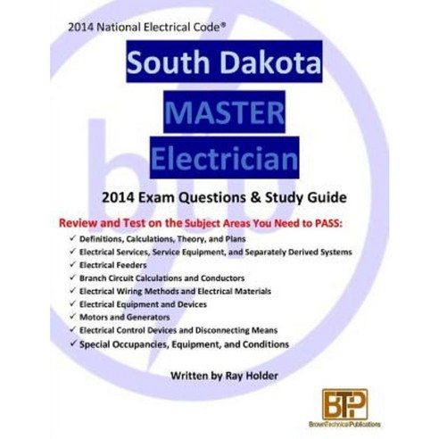South Dakota 2014 Master Electrician Study Guide Paperback, Brown Technical Publications Inc