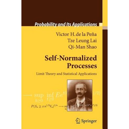 Self-Normalized Processes: Limit Theory and Statistical Applications Paperback, Springer