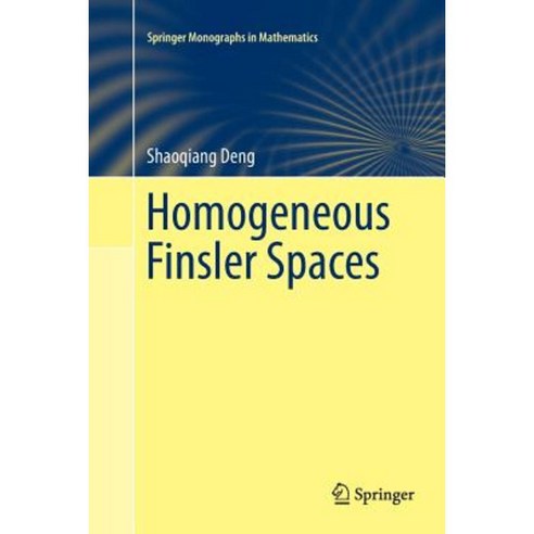 Homogeneous Finsler Spaces Paperback, Springer