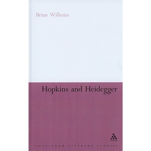 Hopkins and Heidegger Hardcover, Continuum