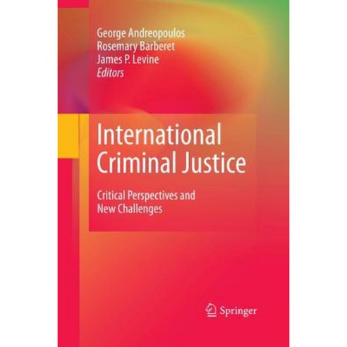 International Criminal Justice: Critical Perspectives and New Challenges Paperback, Springer
