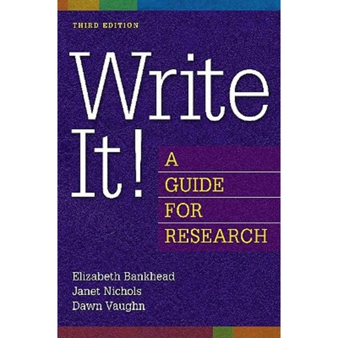 Write It! a Guide for Research Paperback, Libraries Unlimited