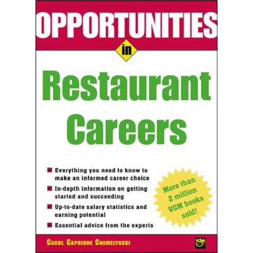 Opportunities in Restaurant Careers Paperback, McGraw-Hill Education