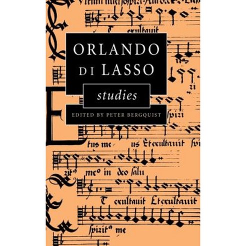 Orlando Di Lasso Studies Hardcover, Cambridge University Press