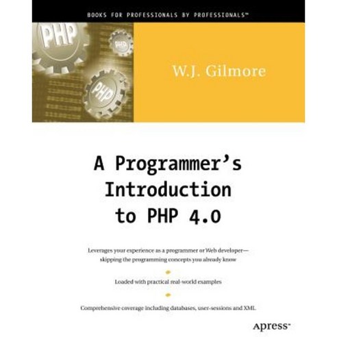 A Programmer''s Introduction to PHP 4.0 Paperback, Apress