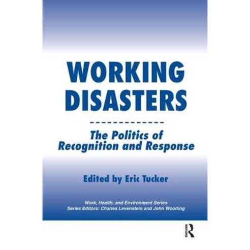 Working Disasters: The Politics of Recognition and Response Hardcover, Routledge
