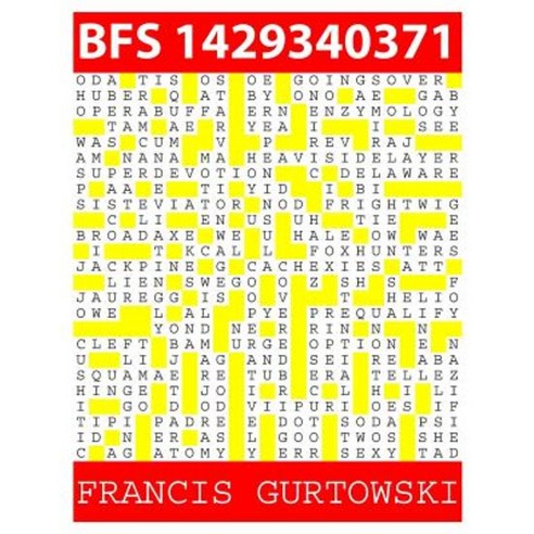 Bfs 1429340371: A Bfs Puzzle Paperback, Createspace
