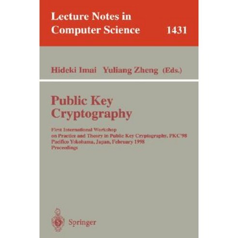 Public Key Cryptography Paperback, Springer