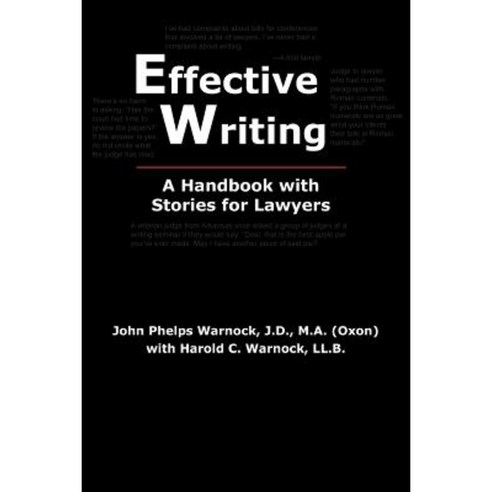 Effective Writing: A Handbook with Stories for Lawyers Paperback, Parlor Press