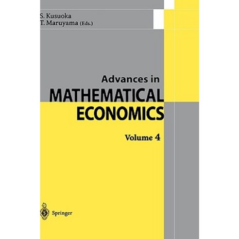 Advances in Mathematical Economics 4 Hardcover, Springer
