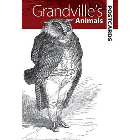 Grandville''s Animals Postcards Paperback, Dover Publications