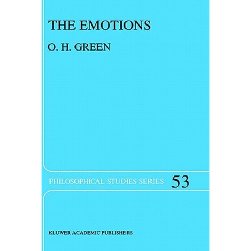 The Emotions: A Philosophical Theory Hardcover, Springer