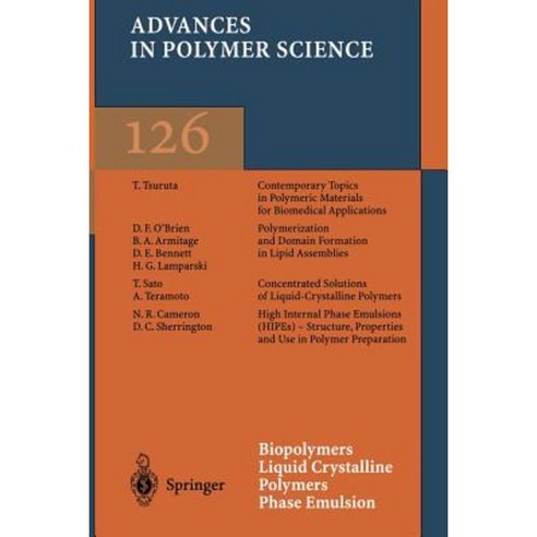 Biopolymers Liquid Crystalline Polymers Phase Emulsion Paperback, Springer