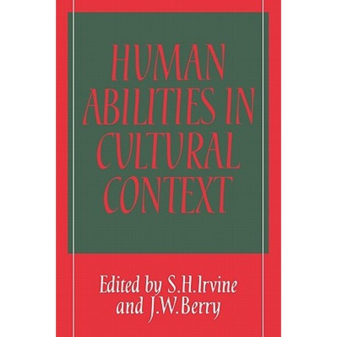 Human Abilities in Cultural Context, Cambridge University Press