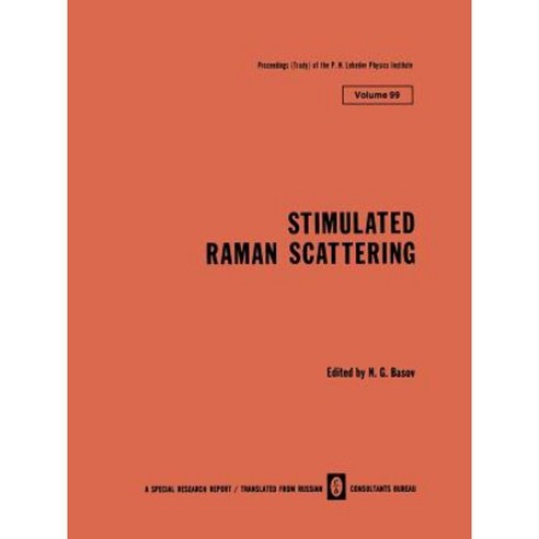 Stimulated Raman Scattering Paperback, Springer