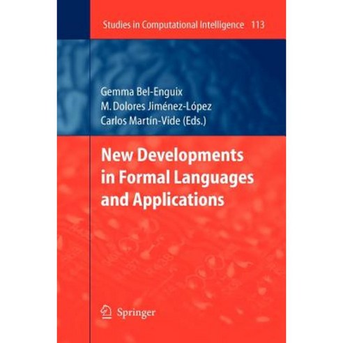 New Developments in Formal Languages and Applications Paperback, Springer