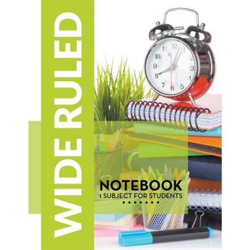 Wide Ruled Notebook - 1 Subject for Students Paperback, Dot Edu
