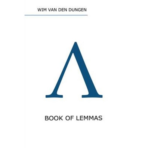 Book of Lemmas Paperback, Lulu.com