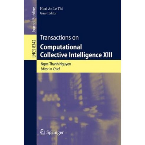 Transactions on Computational Collective Intelligence XIII Paperback, Springer