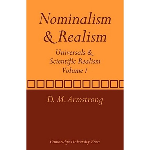 Nominalism and Realism: Volume 1: Universals and Scientific Realism Paperback, Cambridge University Press