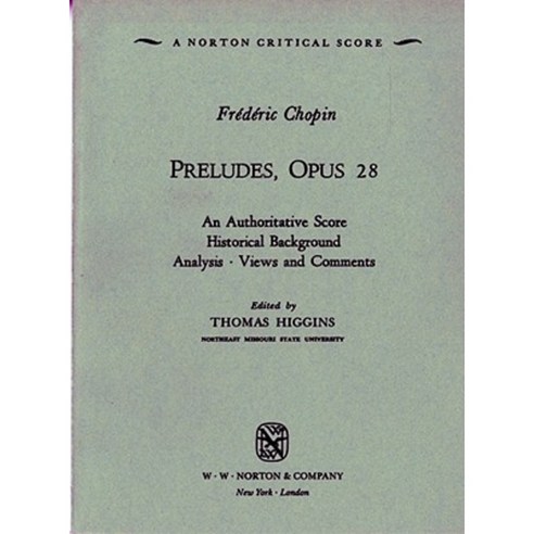 Preludes Op. 28 Paperback, W. W. Norton & Company