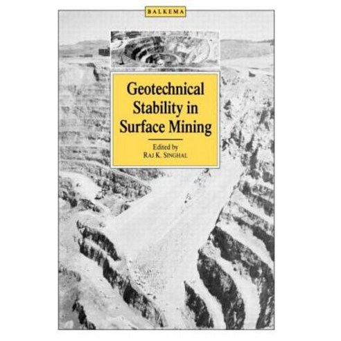 Geotechnical Stability in Surface Mining Hardcover, Taylor & Francis Us