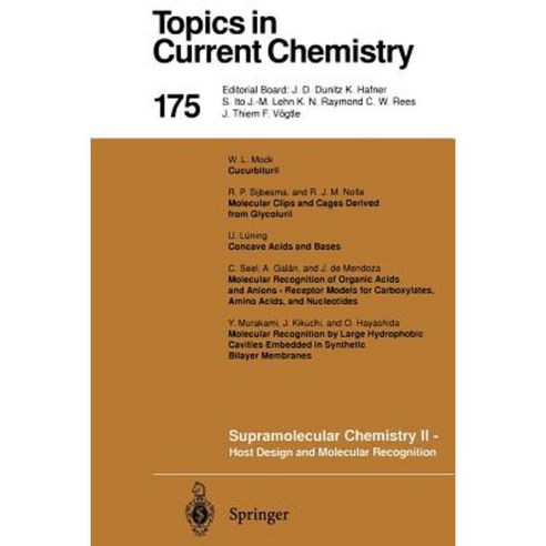Supramolecular Chemistry II -- Host Design and Molecular Recognition Paperback, Springer